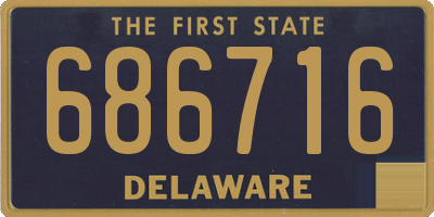 DE license plate 686716