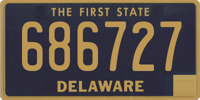 DE license plate 686727