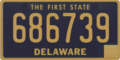 DE license plate 686739