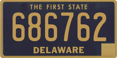DE license plate 686762