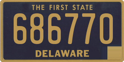 DE license plate 686770