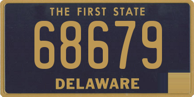 DE license plate 68679