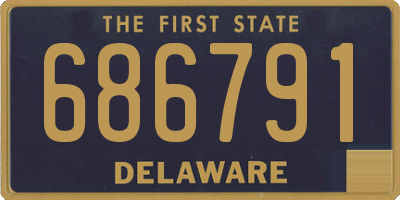 DE license plate 686791