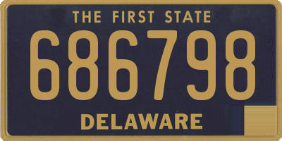 DE license plate 686798