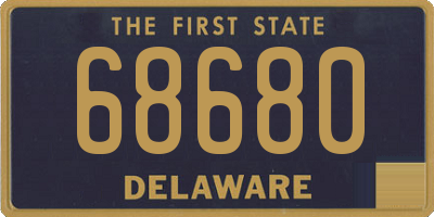 DE license plate 68680