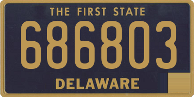 DE license plate 686803