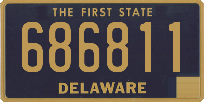 DE license plate 686811