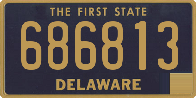 DE license plate 686813