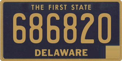 DE license plate 686820