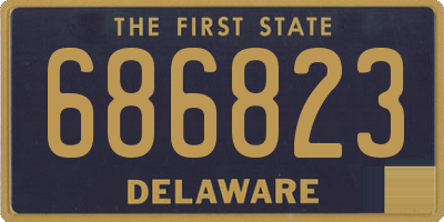 DE license plate 686823
