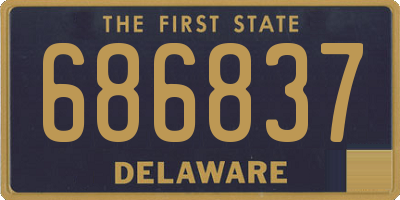 DE license plate 686837