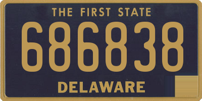 DE license plate 686838