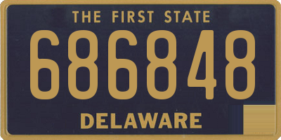 DE license plate 686848