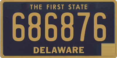 DE license plate 686876