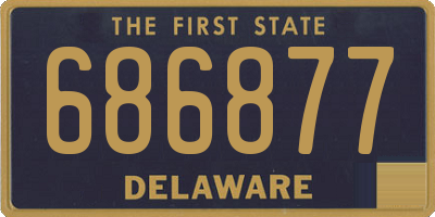 DE license plate 686877