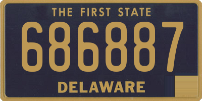 DE license plate 686887