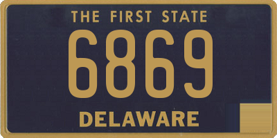 DE license plate 6869