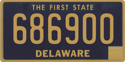 DE license plate 686900