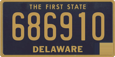 DE license plate 686910