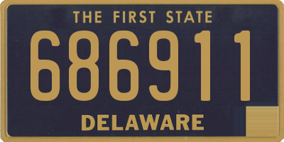 DE license plate 686911