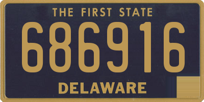 DE license plate 686916