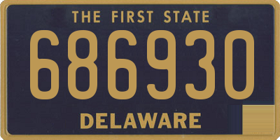 DE license plate 686930