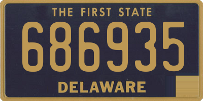 DE license plate 686935