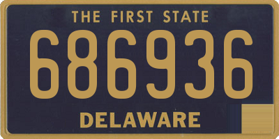 DE license plate 686936