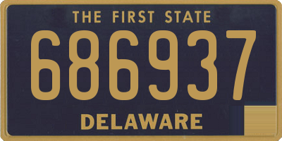 DE license plate 686937