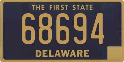 DE license plate 68694