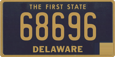 DE license plate 68696
