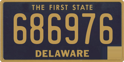 DE license plate 686976
