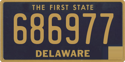DE license plate 686977