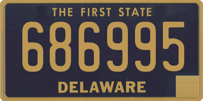 DE license plate 686995