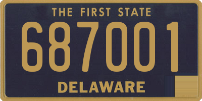 DE license plate 687001
