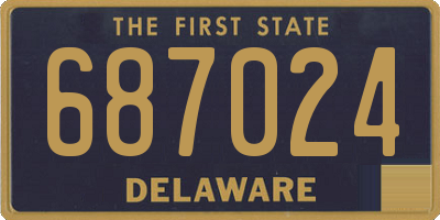DE license plate 687024