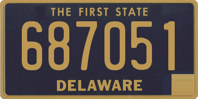 DE license plate 687051