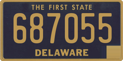 DE license plate 687055