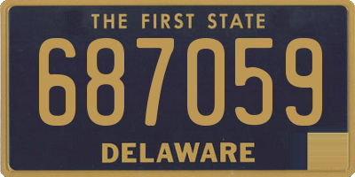 DE license plate 687059
