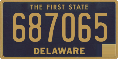DE license plate 687065