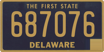 DE license plate 687076