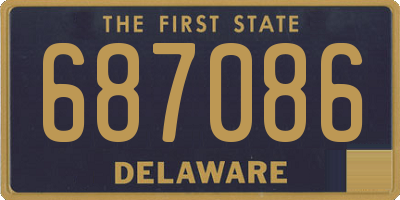 DE license plate 687086