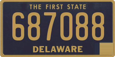 DE license plate 687088