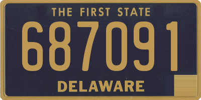 DE license plate 687091