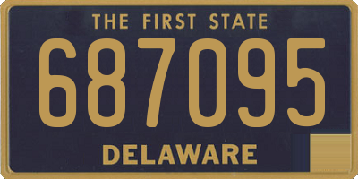 DE license plate 687095