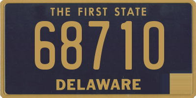 DE license plate 68710