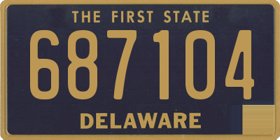 DE license plate 687104