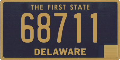 DE license plate 68711