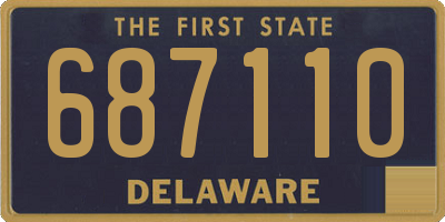 DE license plate 687110
