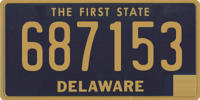 DE license plate 687153